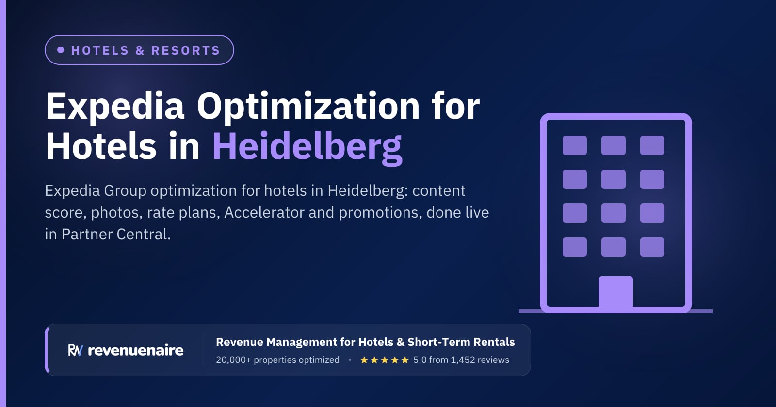 Expedia Optimization for Hotels in Heidelberg, Germany