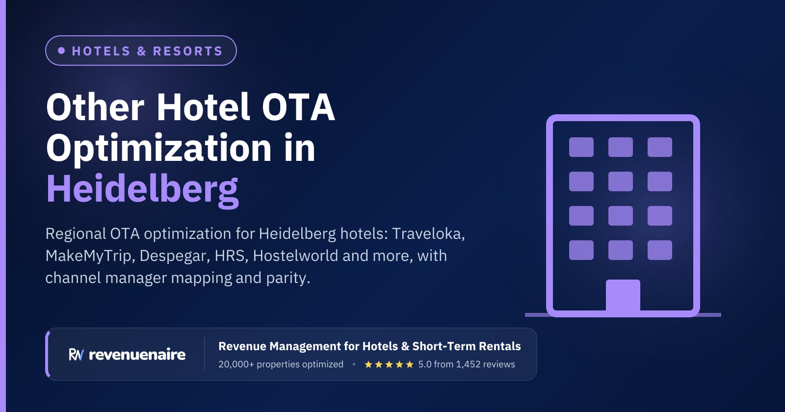 Other Hotel OTA Optimization in Heidelberg, Germany