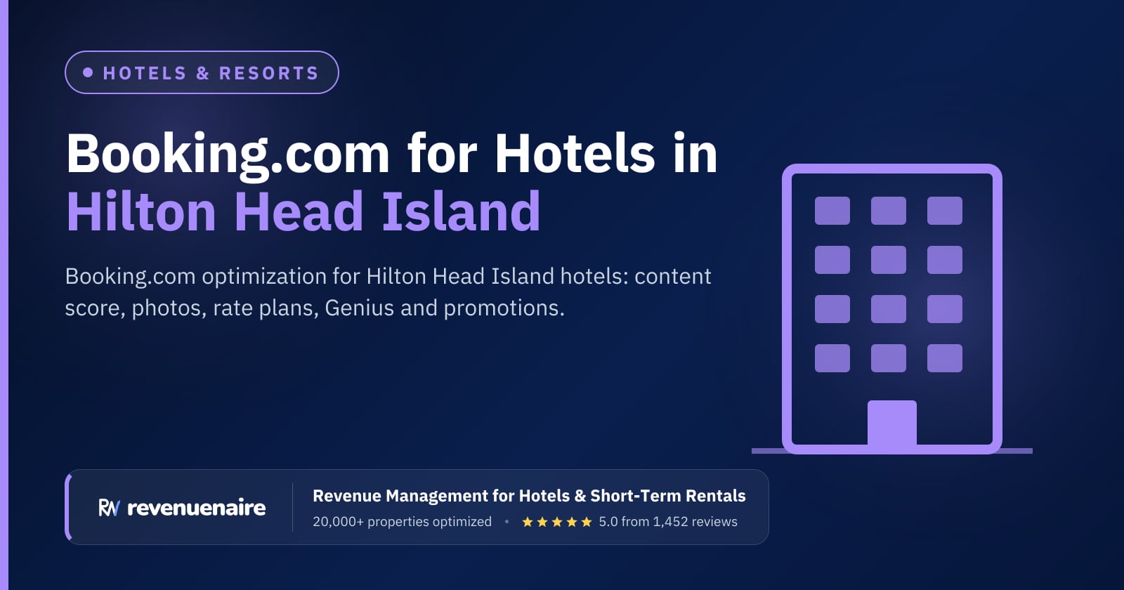 Booking.com Optimization for Hotels in Hilton Head Island, United States