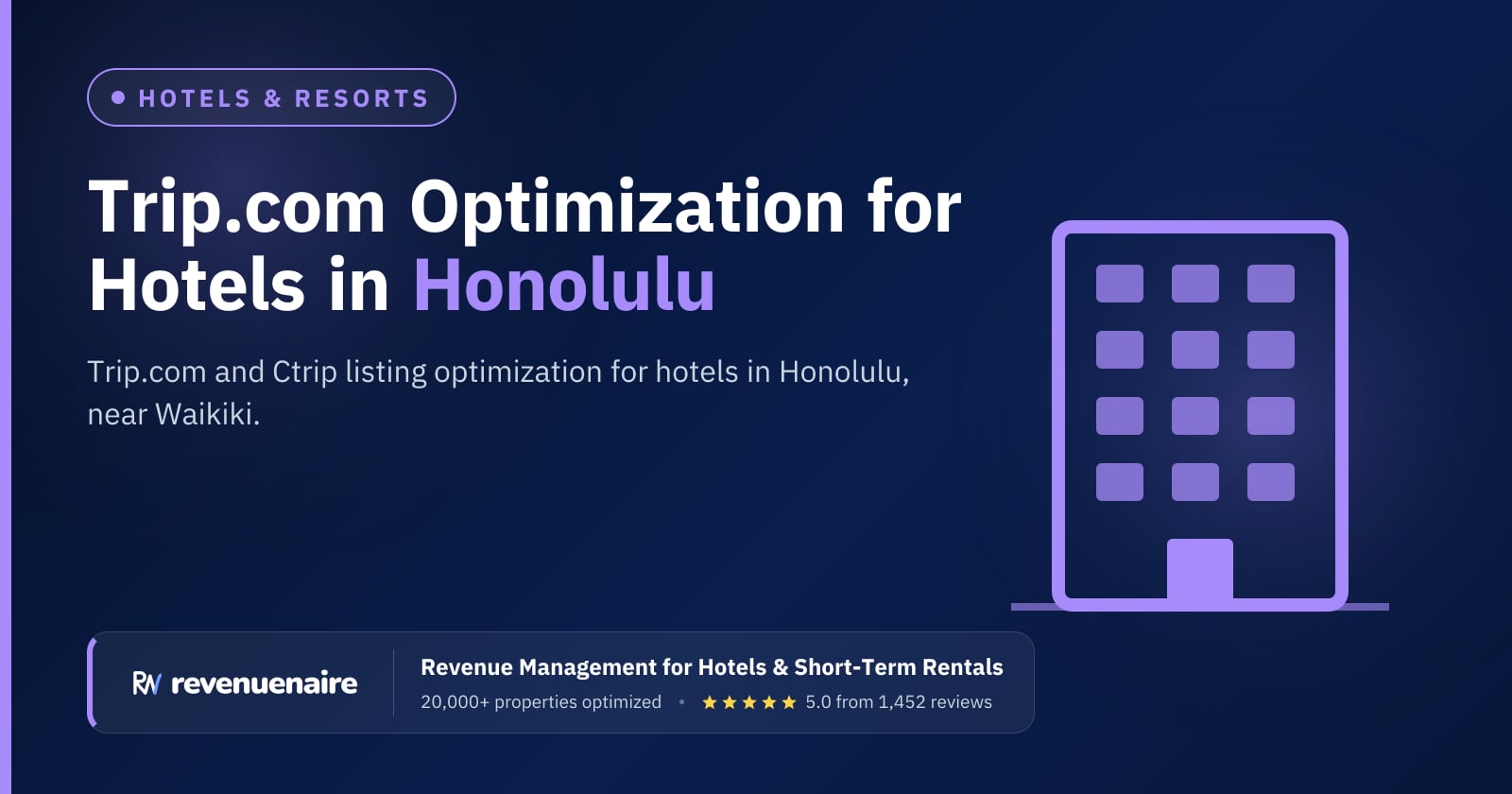 Trip.com Optimization for Hotels in Honolulu & Oahu, United States
