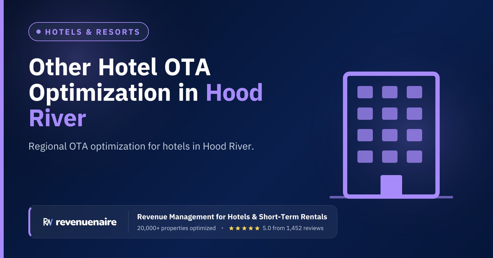 Other Hotel OTA Optimization in Hood River & the Columbia Gorge, United States