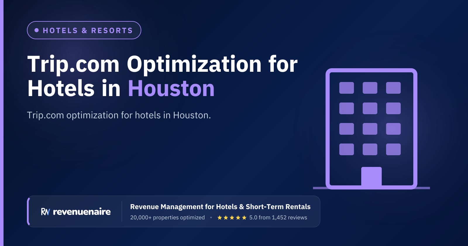 Trip.com Optimization for Hotels in Houston, United States