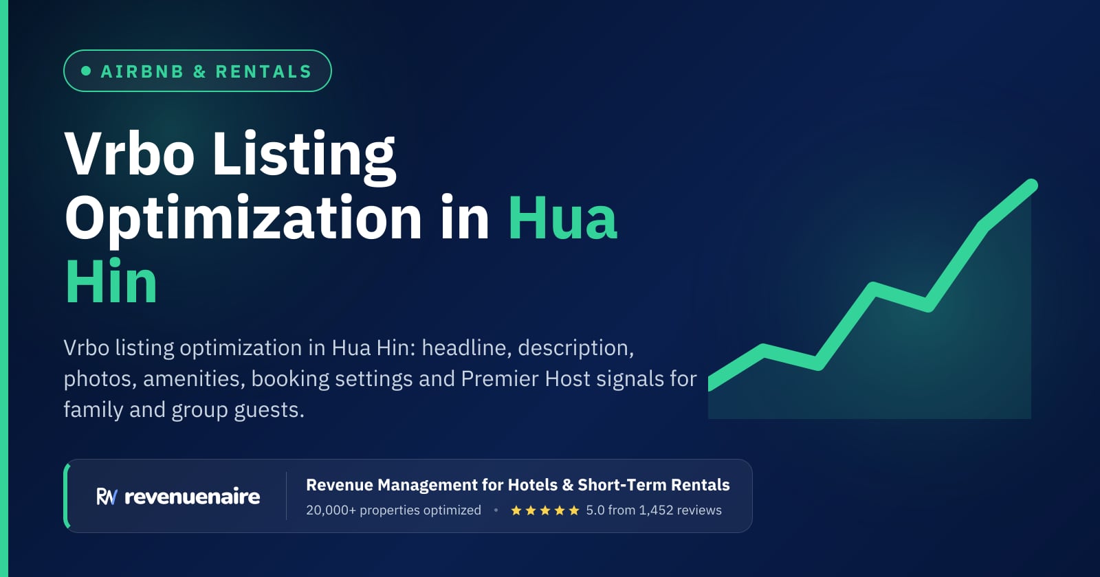Vrbo Listing Optimization in Hua Hin, Thailand