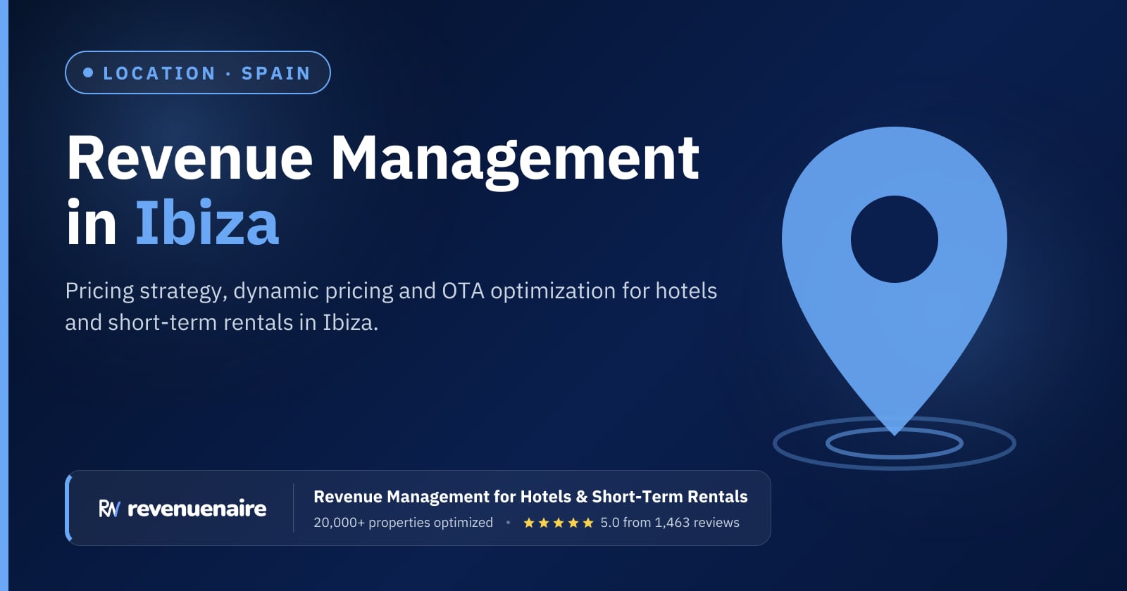 Revenue management in Ibiza, Spain