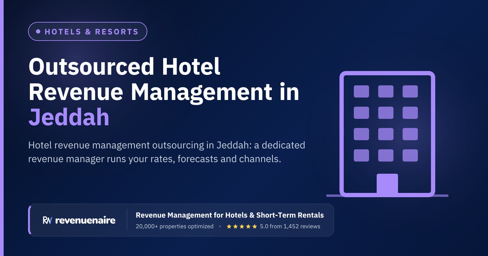 Hotel Revenue Management Outsourcing in Jeddah, Saudi Arabia