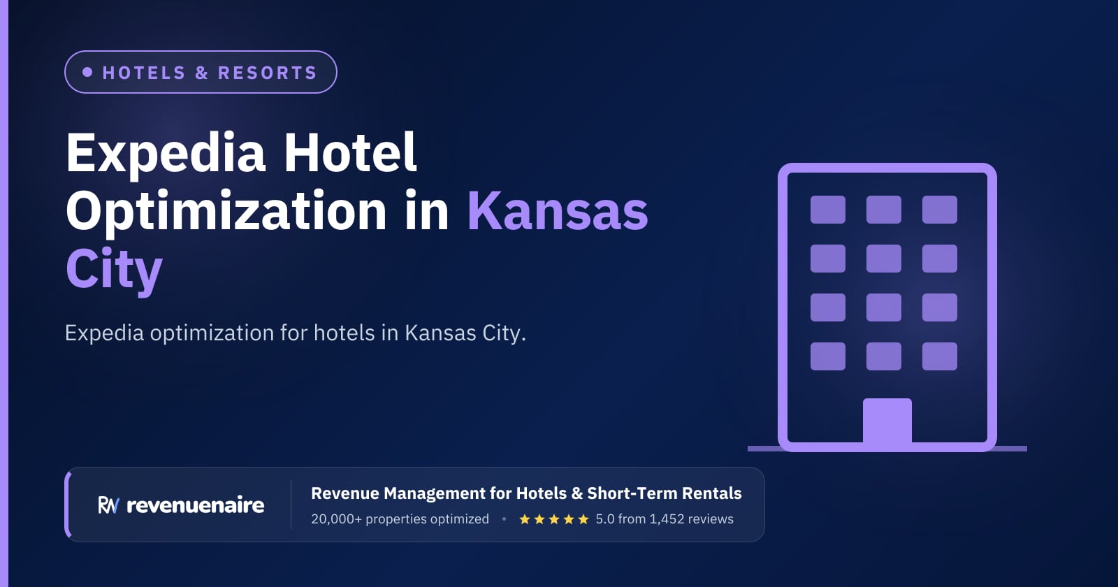 Expedia Optimization for Hotels in Kansas City, United States