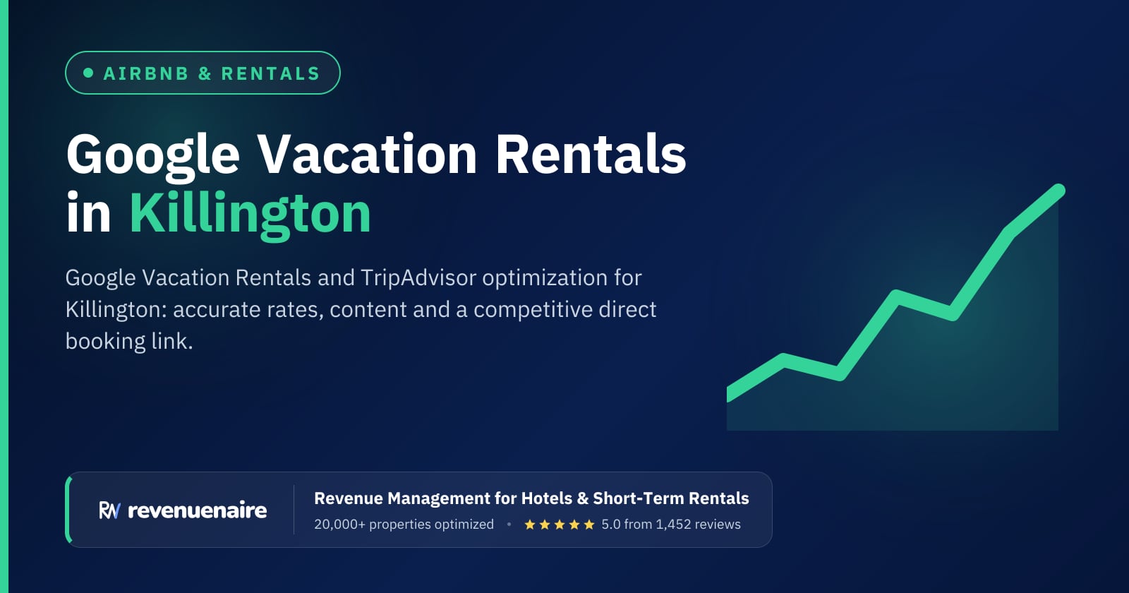 Google Vacation Rentals Optimization in Killington & Central Vermont, United States