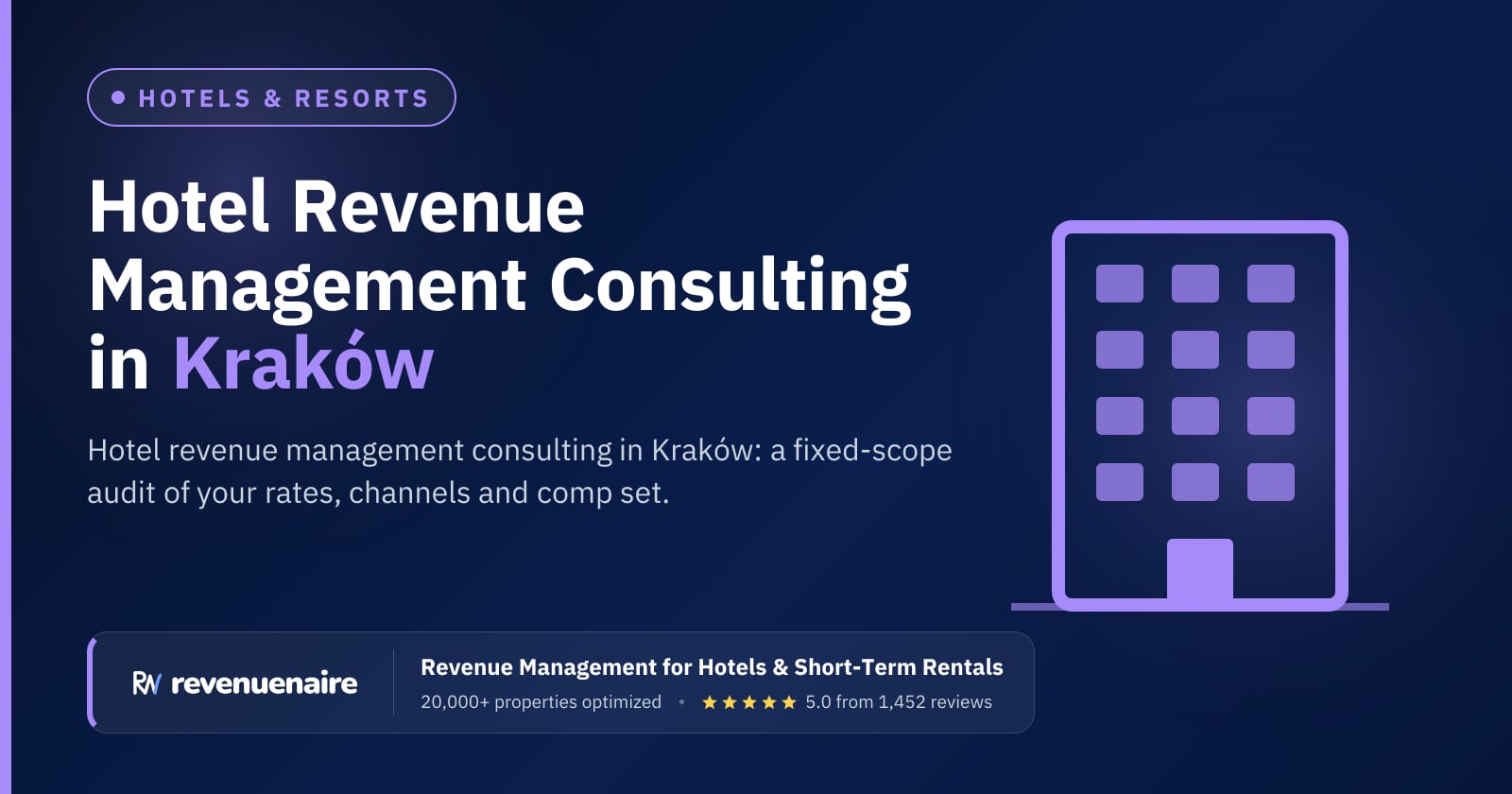 Hotel Revenue Management Consulting in Kraków, Poland