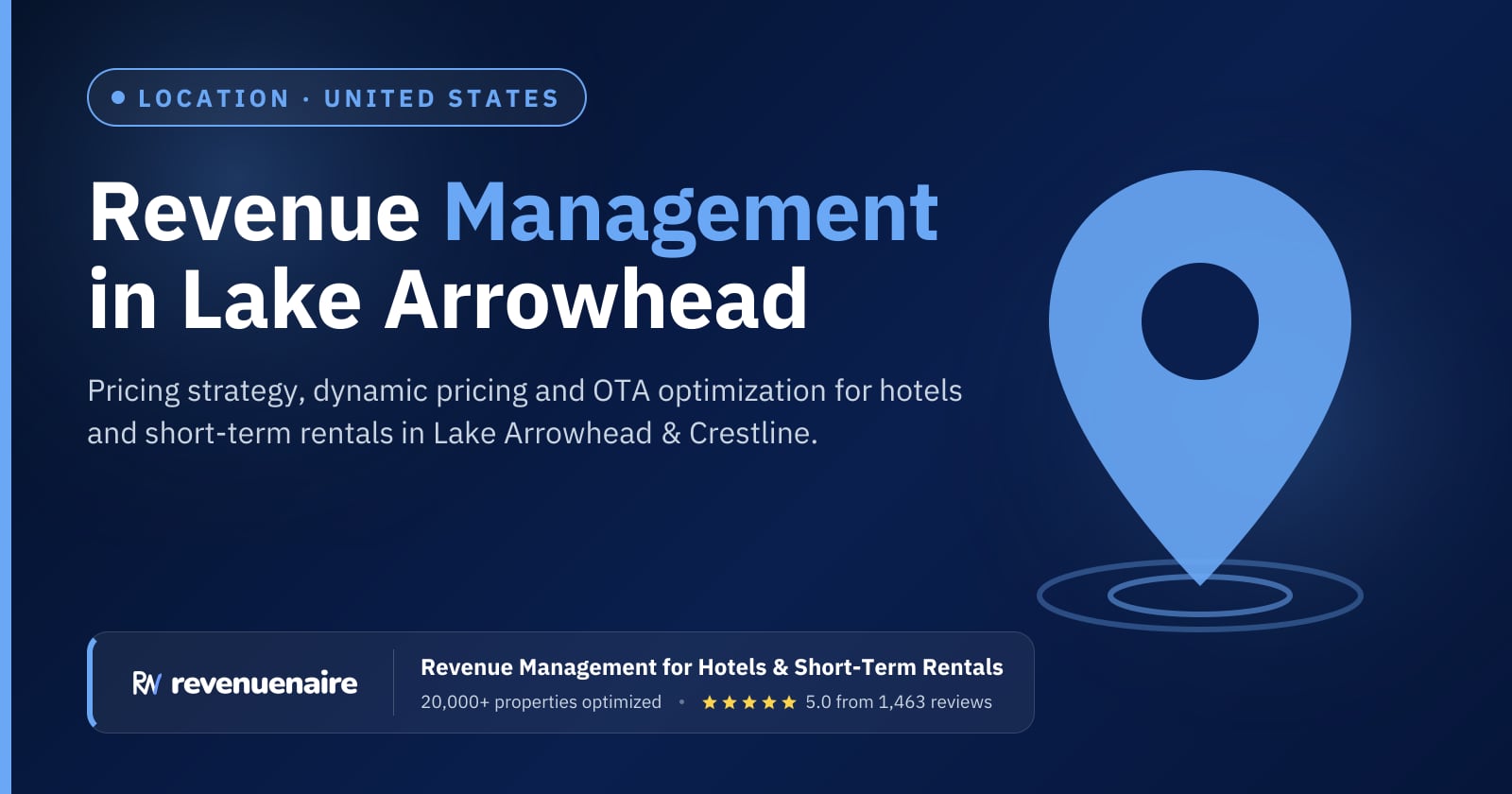 Revenue management in Lake Arrowhead & Crestline, United States