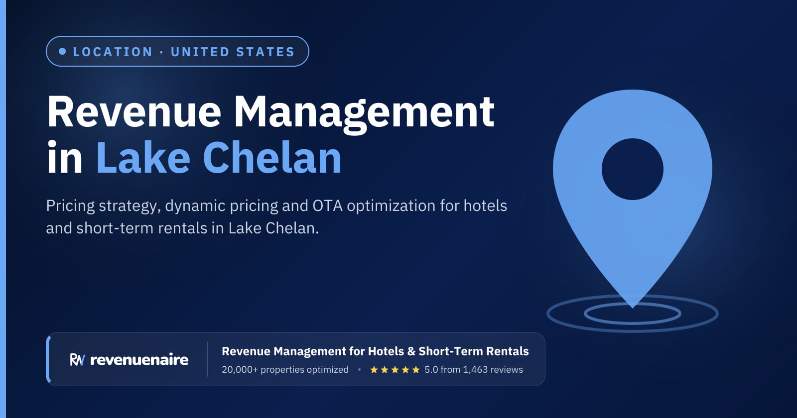 Revenue management in Lake Chelan, United States