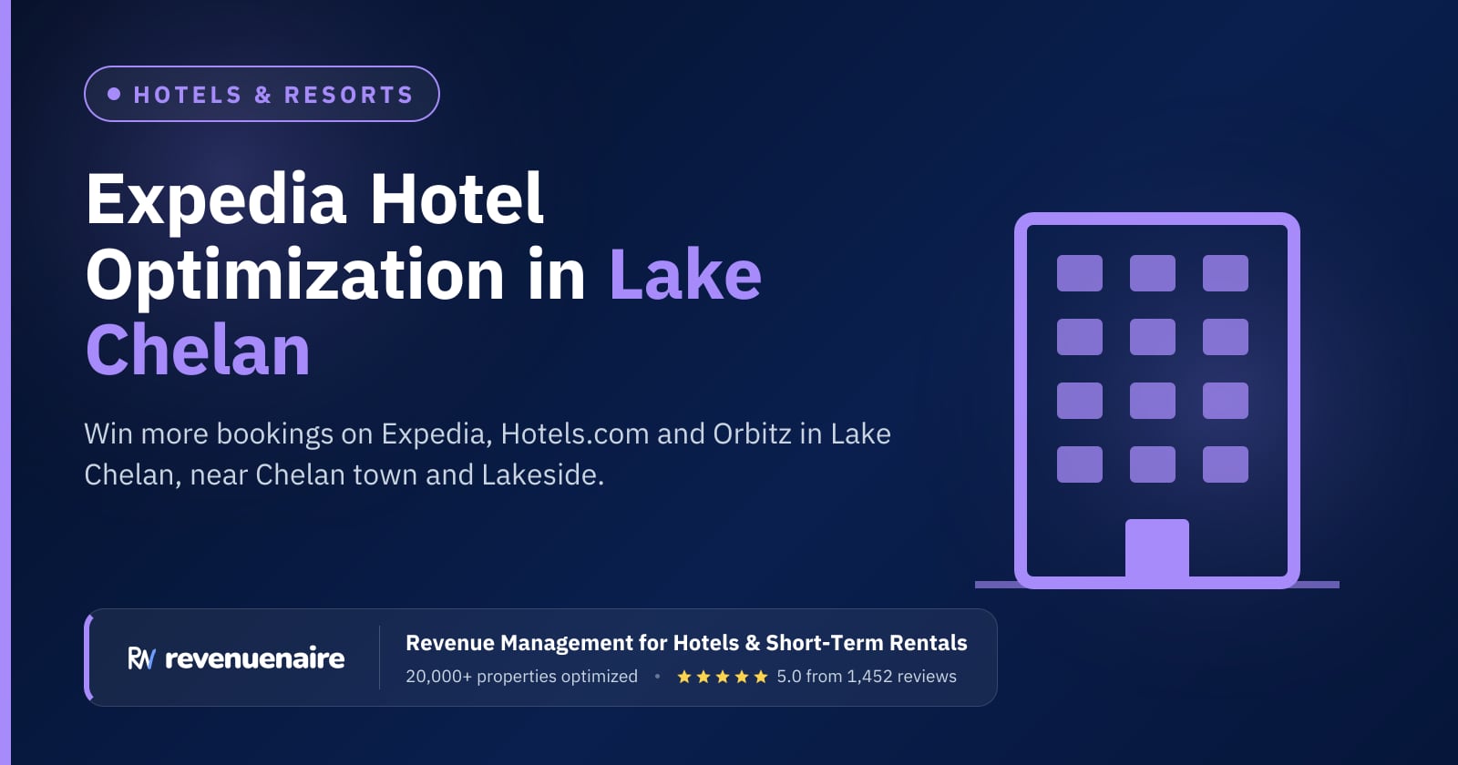 Expedia Optimization for Hotels in Lake Chelan, United States