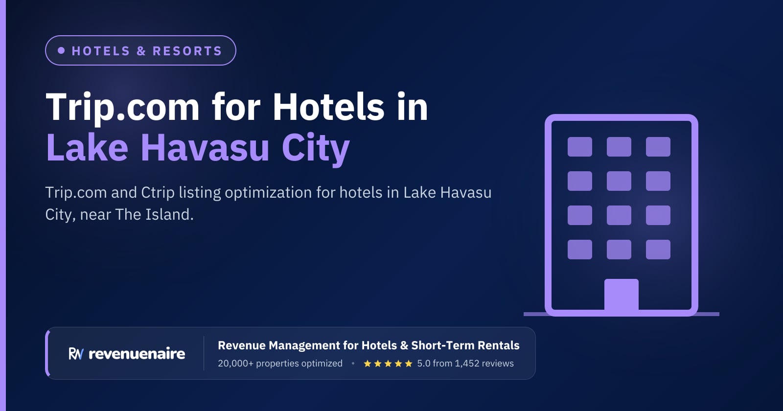Trip.com Optimization for Hotels in Lake Havasu City, United States