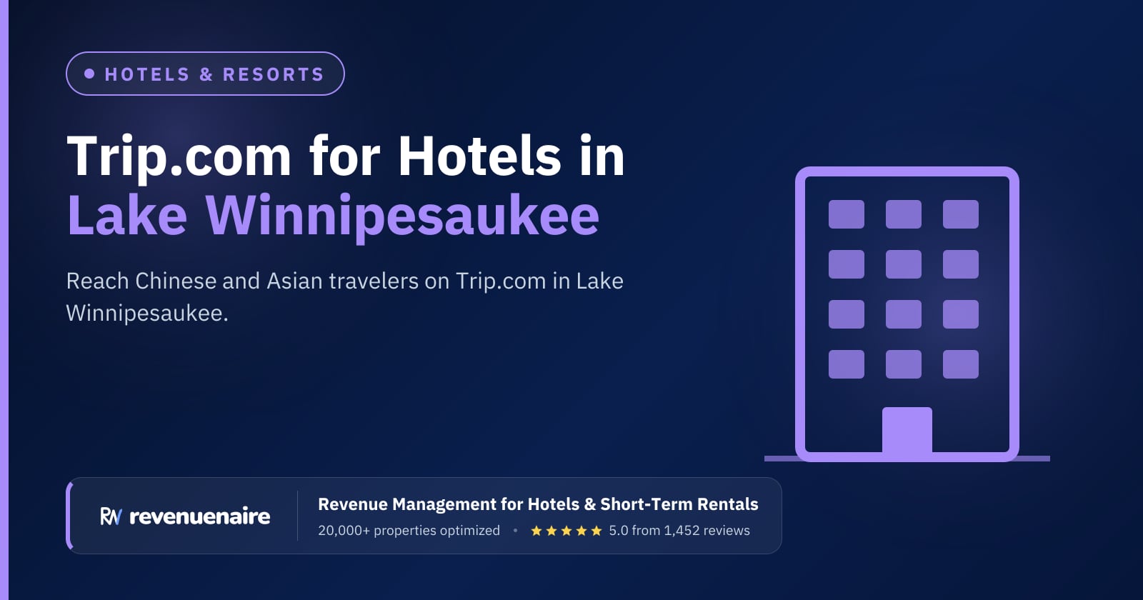 Trip.com Optimization for Hotels in Lake Winnipesaukee, United States
