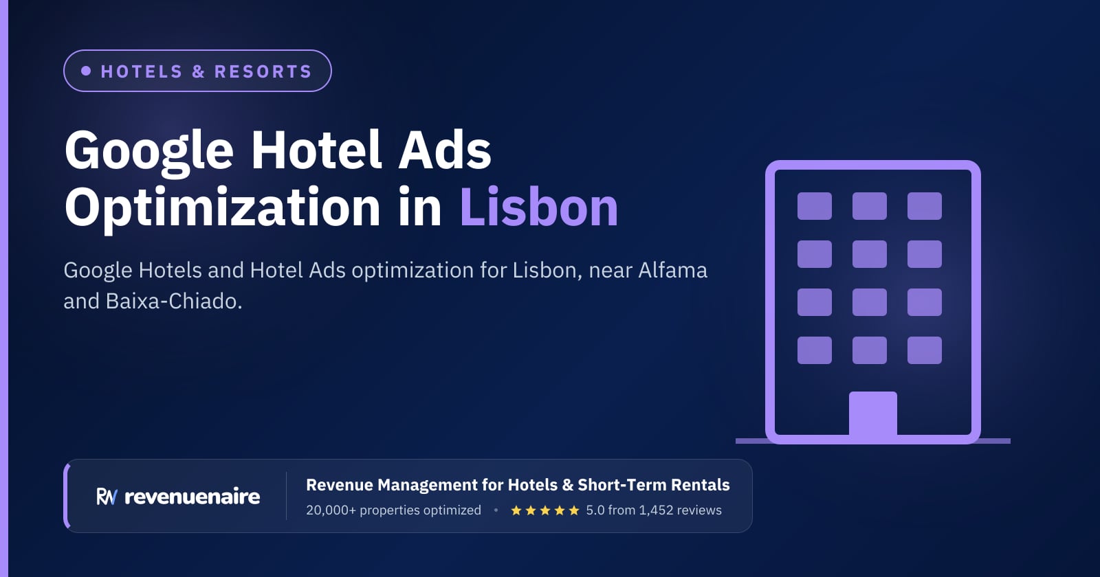 Google Hotel Ads Optimization in Lisbon, Portugal
