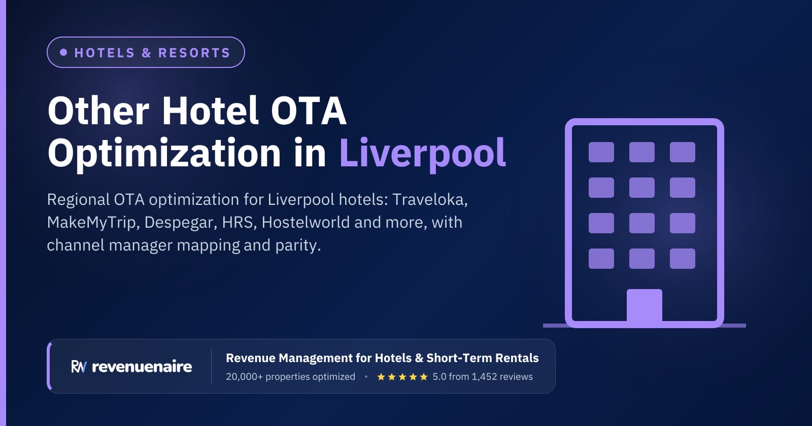 Other Hotel OTA Optimization in Liverpool, United Kingdom