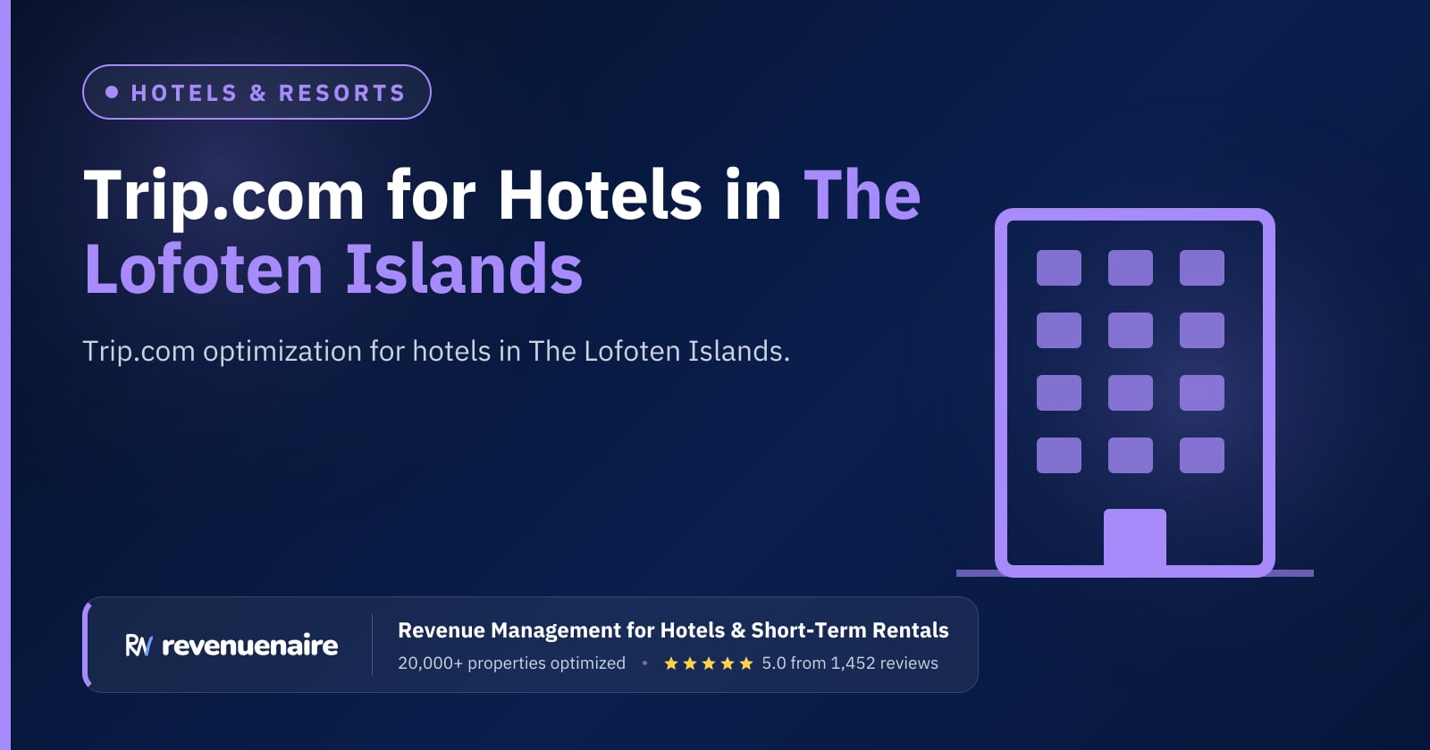 Trip.com Optimization for Hotels in The Lofoten Islands, Norway