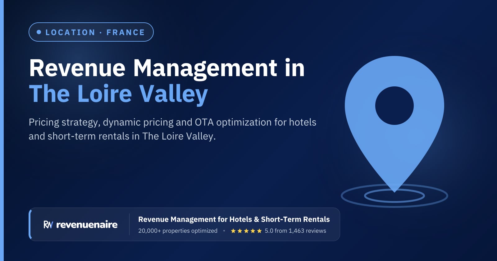 Revenue management in The Loire Valley, France