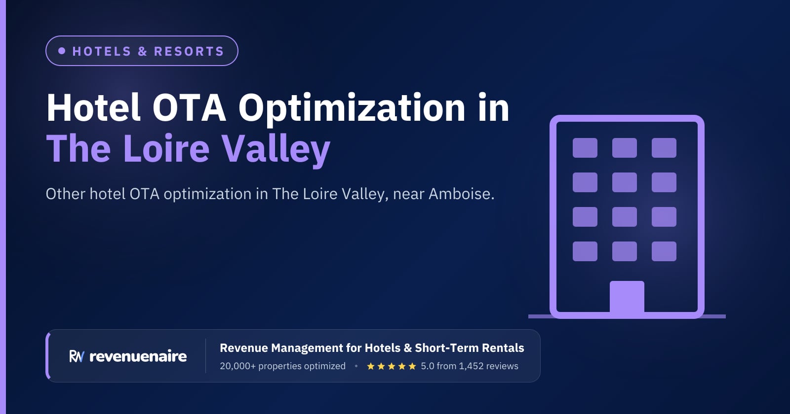 Other Hotel OTA Optimization in The Loire Valley, France