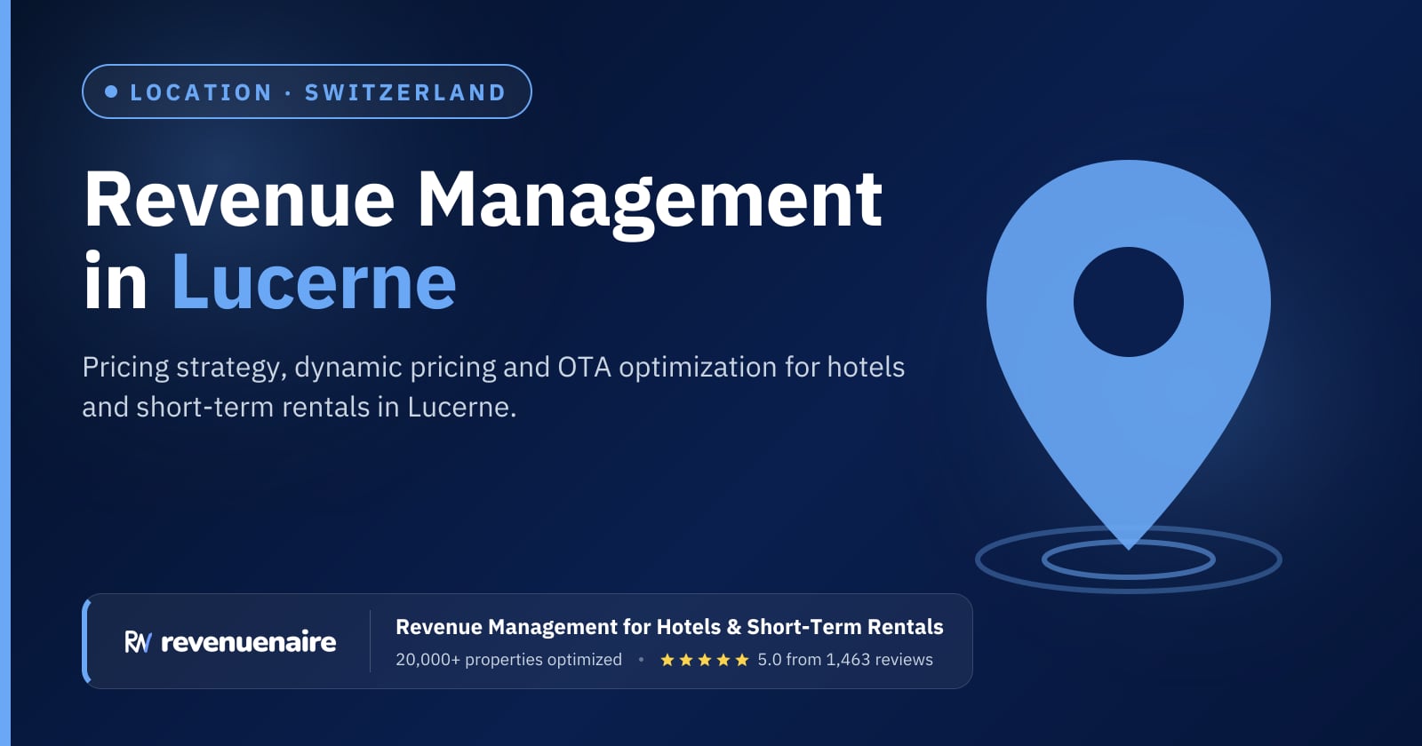 Revenue management in Lucerne, Switzerland