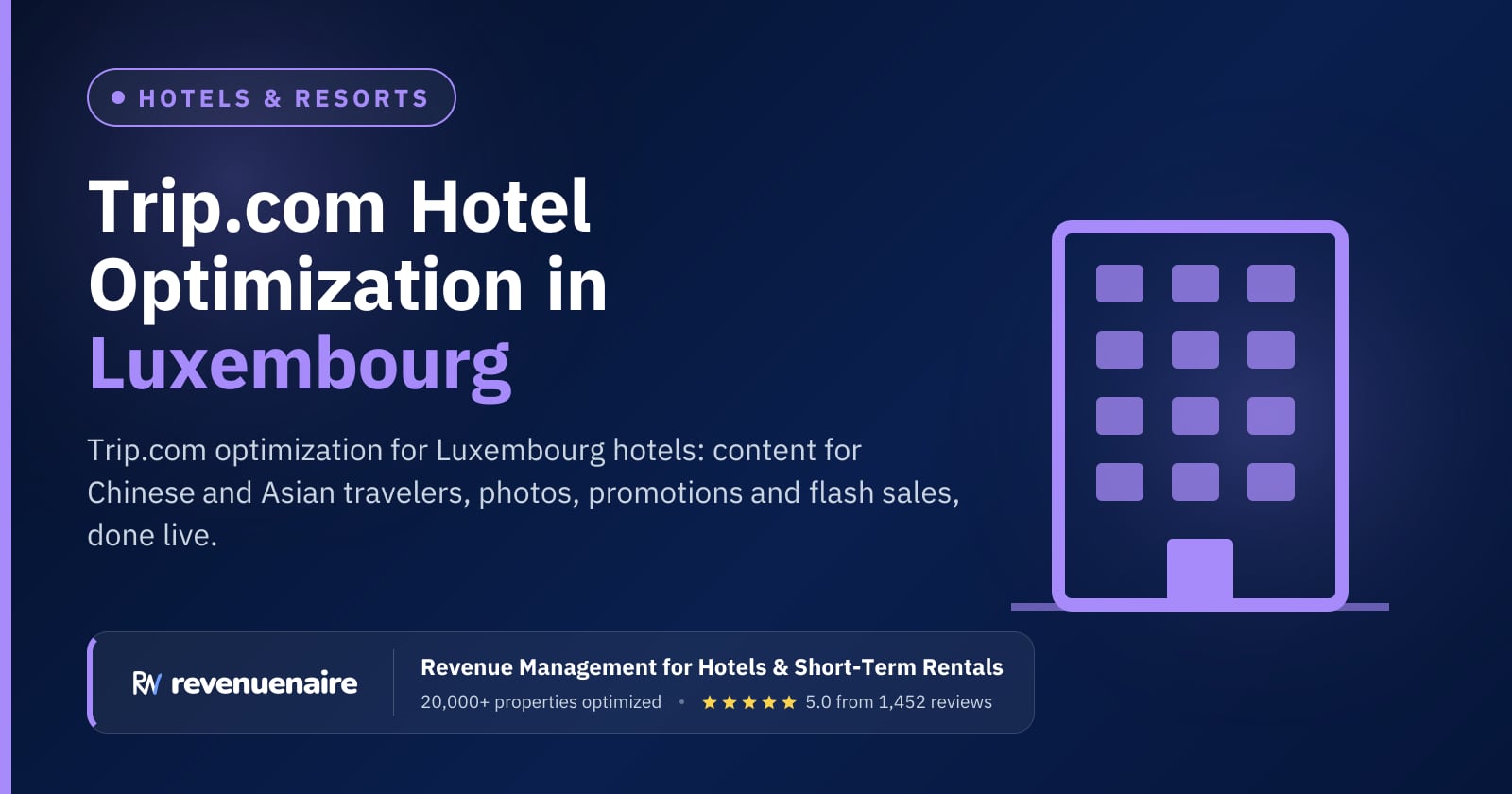 Trip.com Optimization for Hotels in Luxembourg, Luxembourg