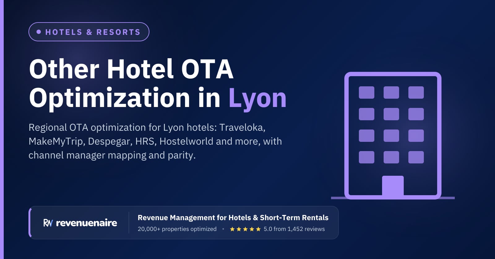 Other Hotel OTA Optimization in Lyon, France
