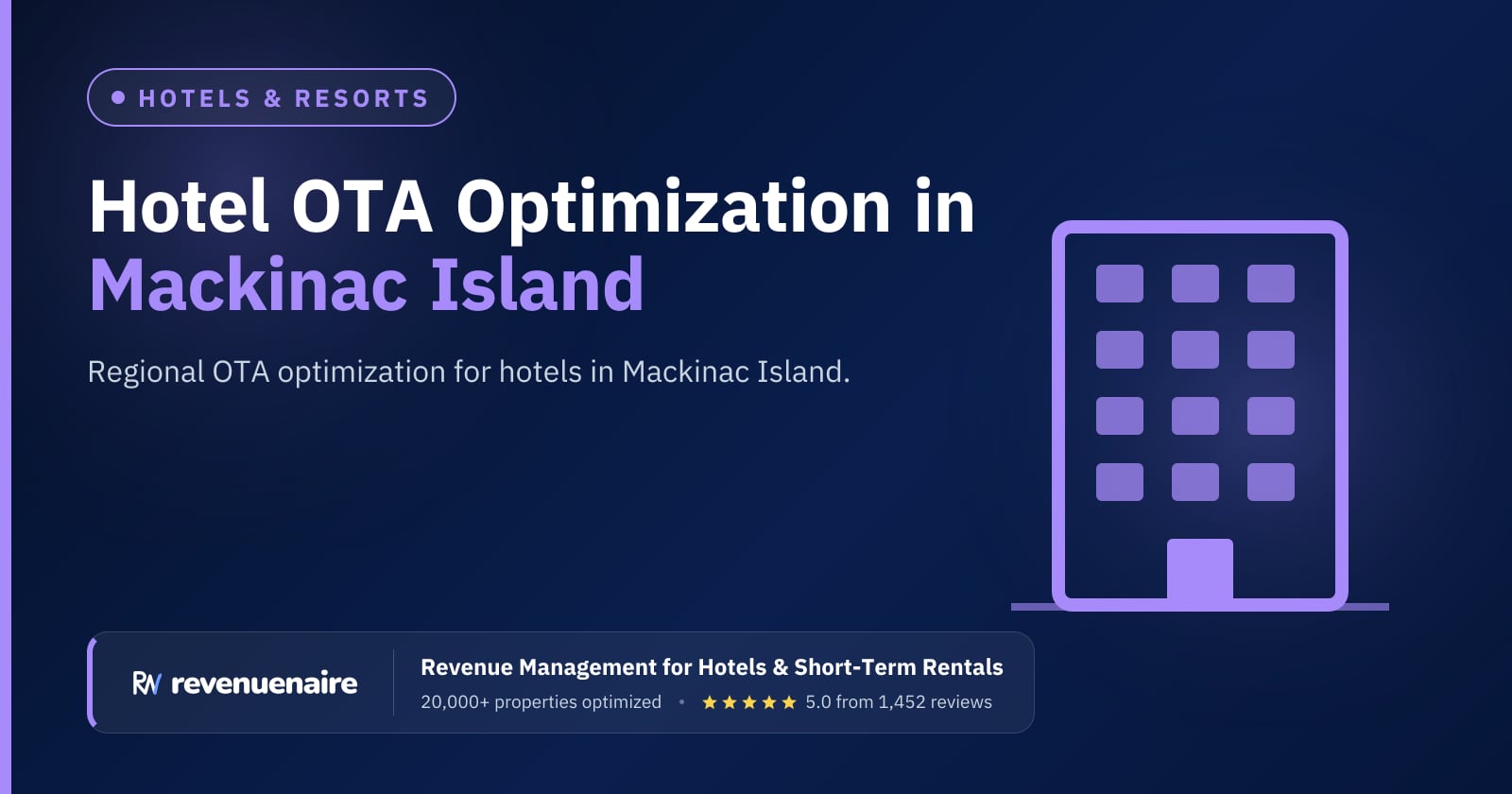 Other Hotel OTA Optimization in Mackinac Island & the Straits, United States