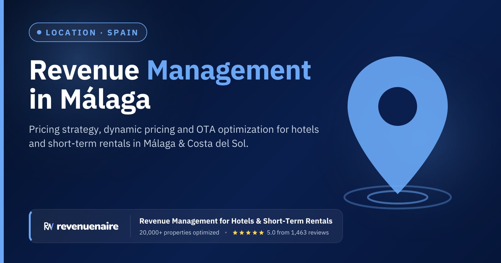 Revenue management in Málaga & Costa del Sol, Spain