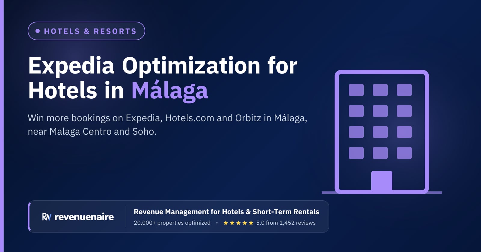 Expedia Optimization for Hotels in Málaga & Costa del Sol, Spain