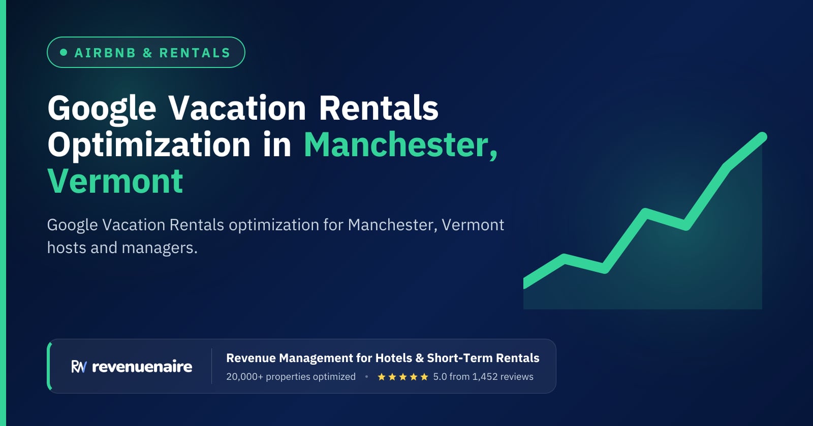 Google Vacation Rentals Optimization in Manchester & Southern Vermont, United States