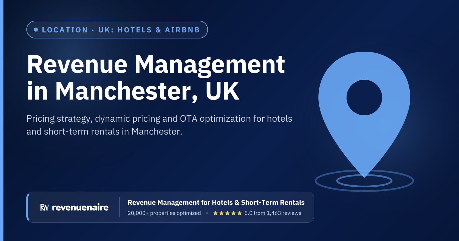 Revenue management in Manchester, United Kingdom