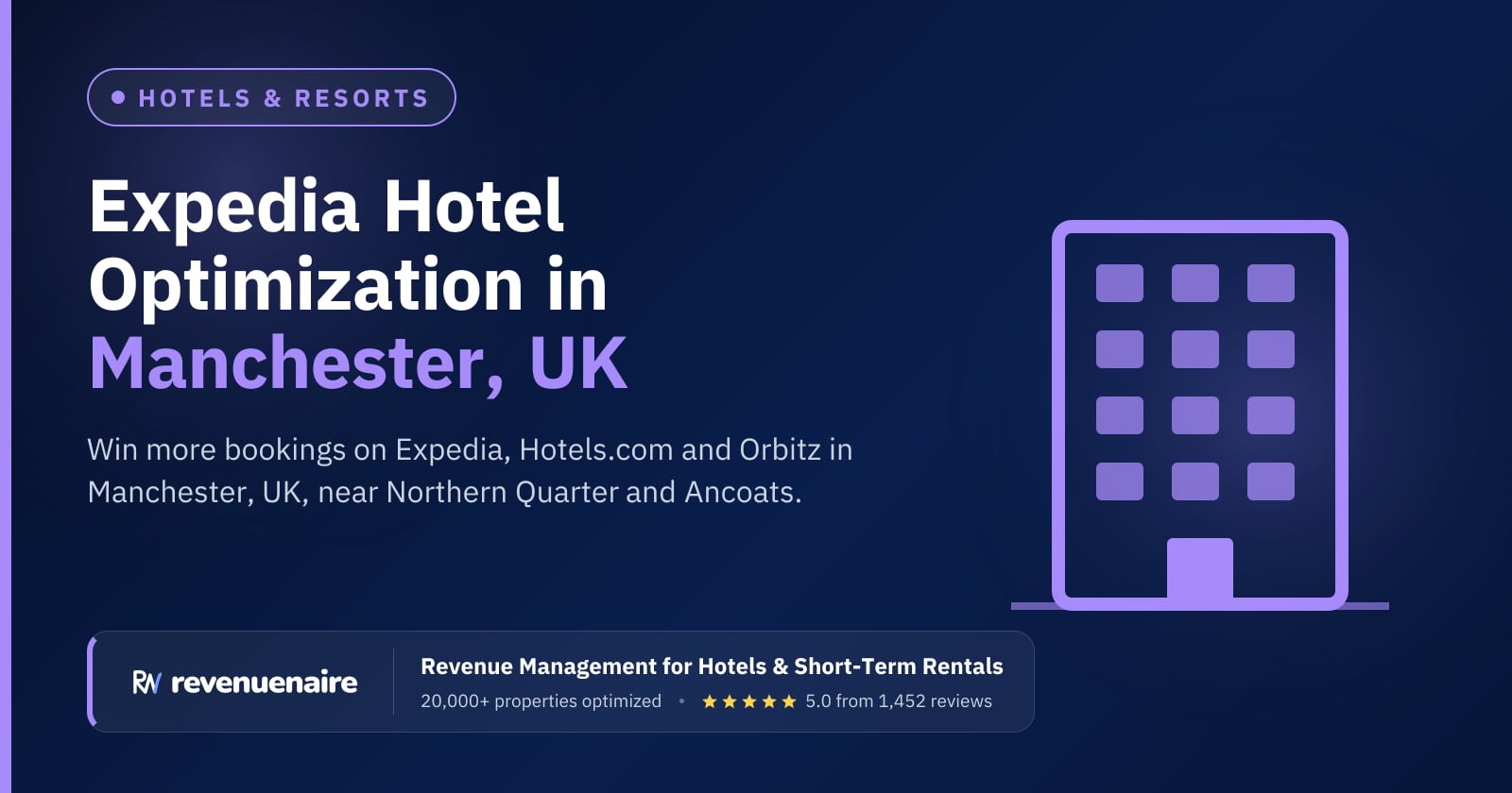 Expedia Optimization for Hotels in Manchester, United Kingdom