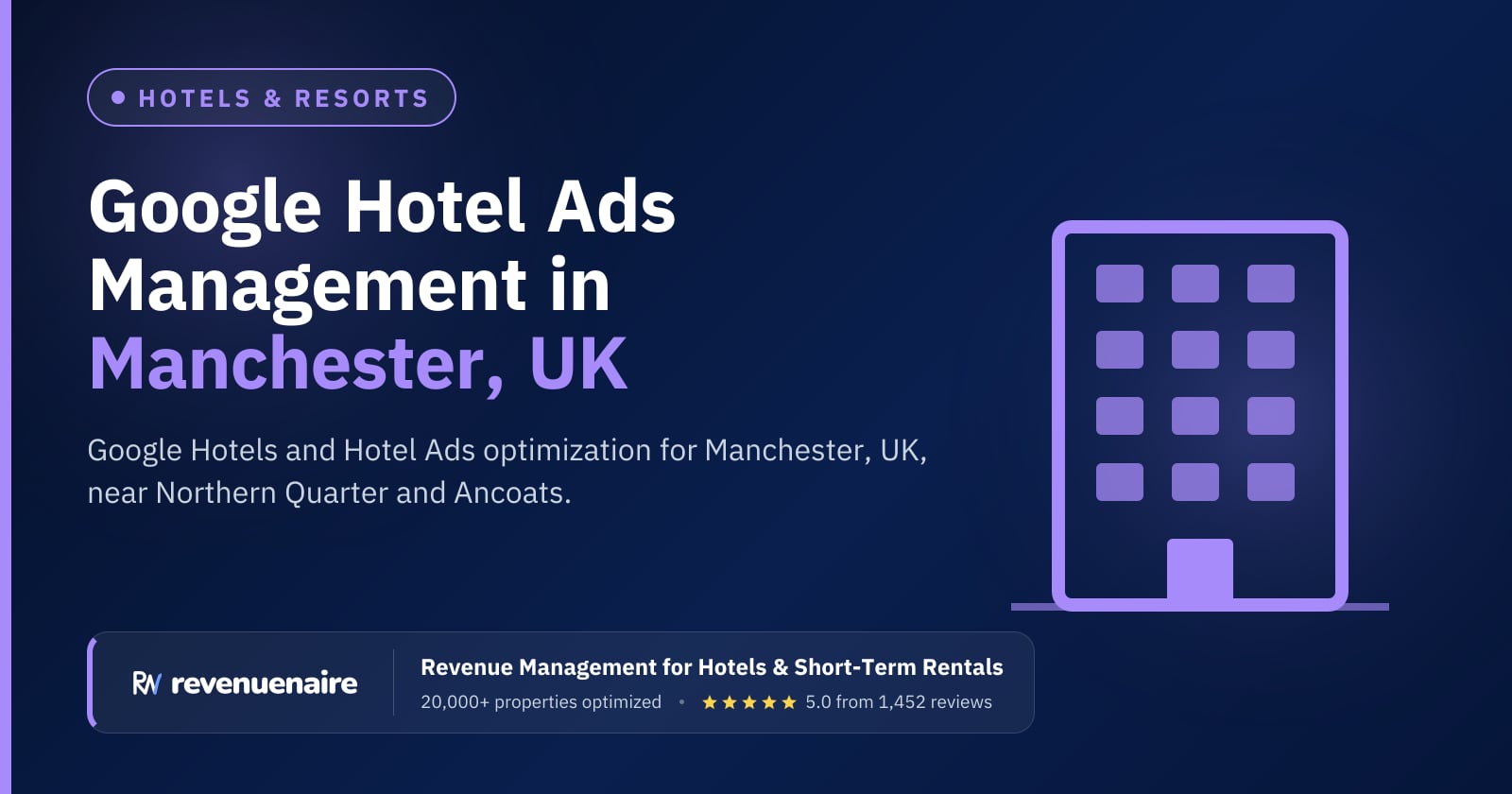 Google Hotel Ads Optimization in Manchester, United Kingdom