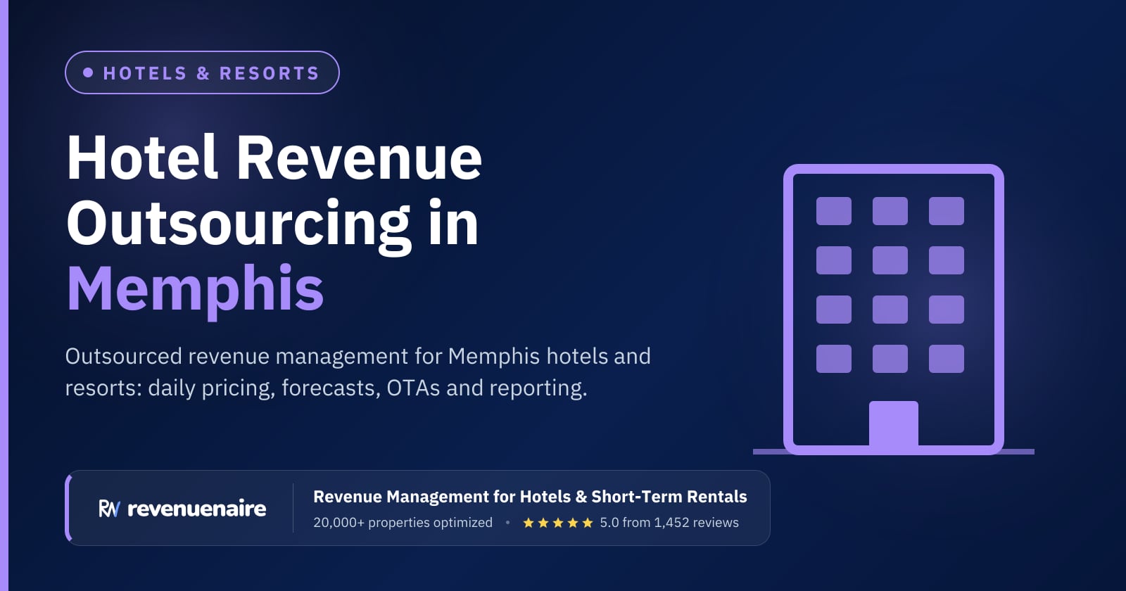 Hotel Revenue Management Outsourcing in Memphis, United States