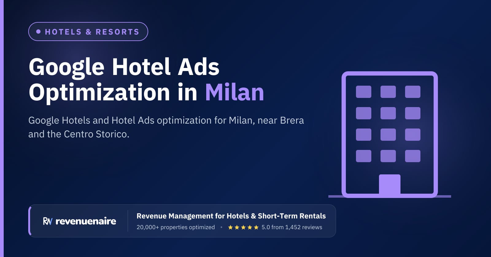 Google Hotel Ads Optimization in Milan, Italy