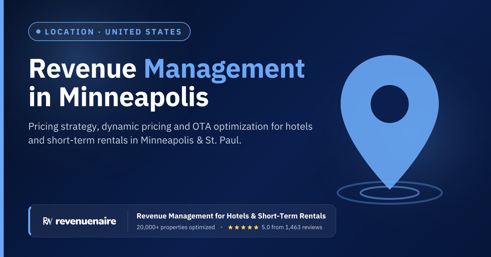Revenue management in Minneapolis & St. Paul, United States