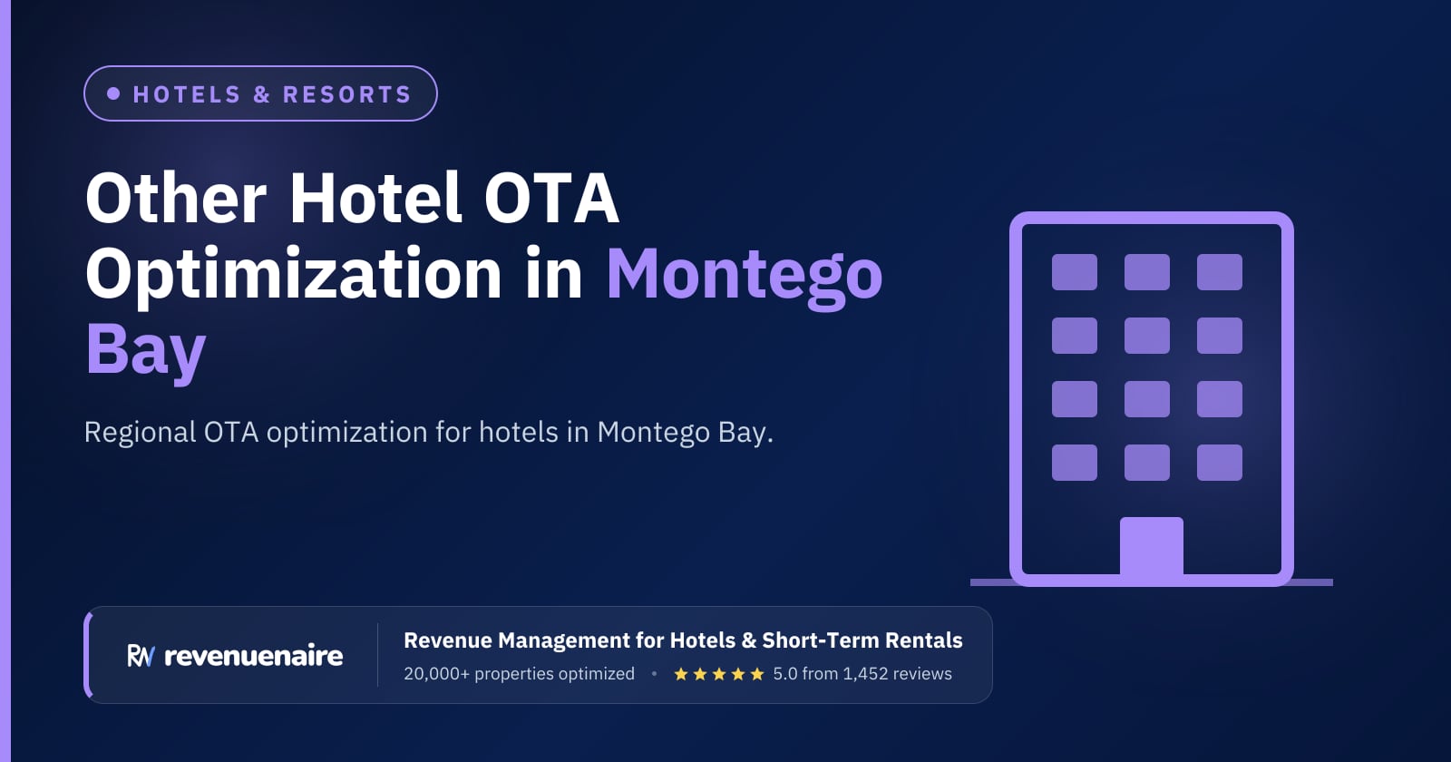 Other Hotel OTA Optimization in Montego Bay & Negril, Jamaica