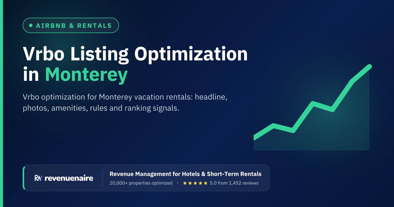 Vrbo Listing Optimization in Monterey, Carmel & Big Sur, United States