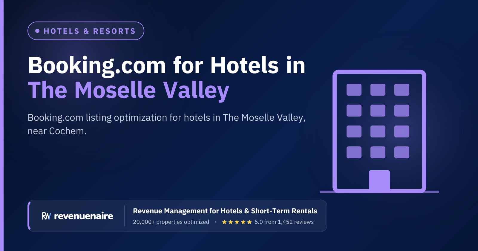 Booking.com Optimization for Hotels in The Moselle Valley, Germany