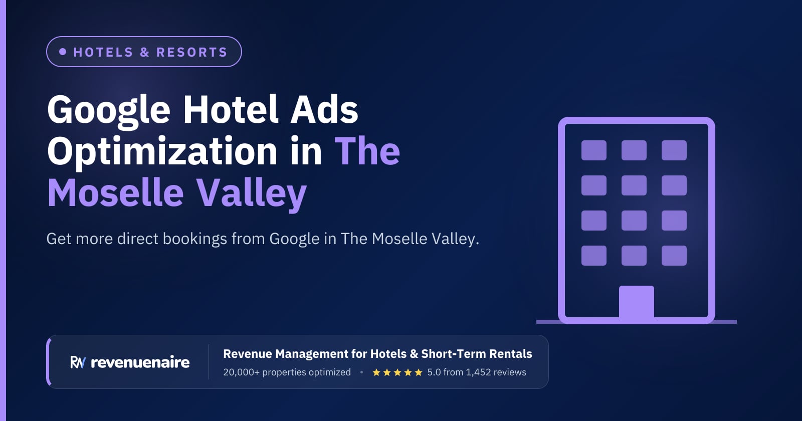 Google Hotel Ads Optimization in The Moselle Valley, Germany