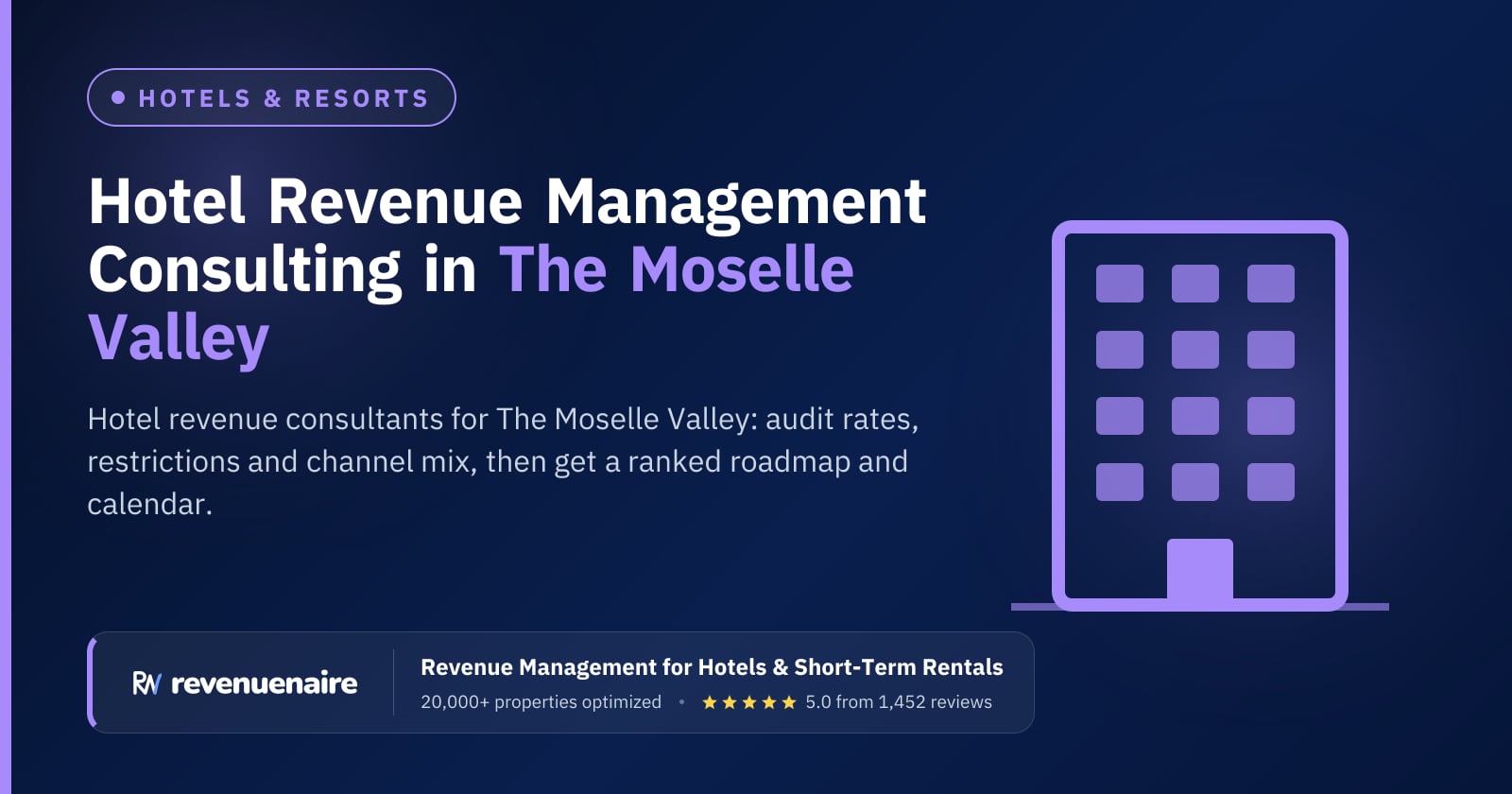 Hotel Revenue Management Consulting in The Moselle Valley, Germany