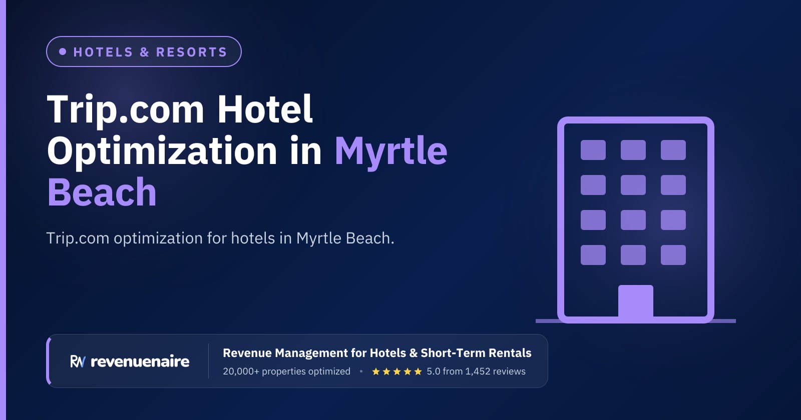 Trip.com Optimization for Hotels in Myrtle Beach, United States