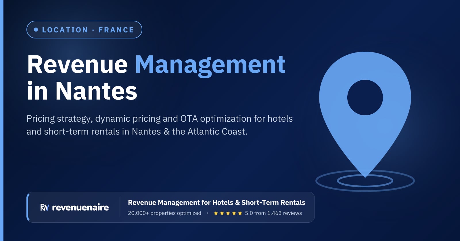 Revenue management in Nantes & the Atlantic Coast, France