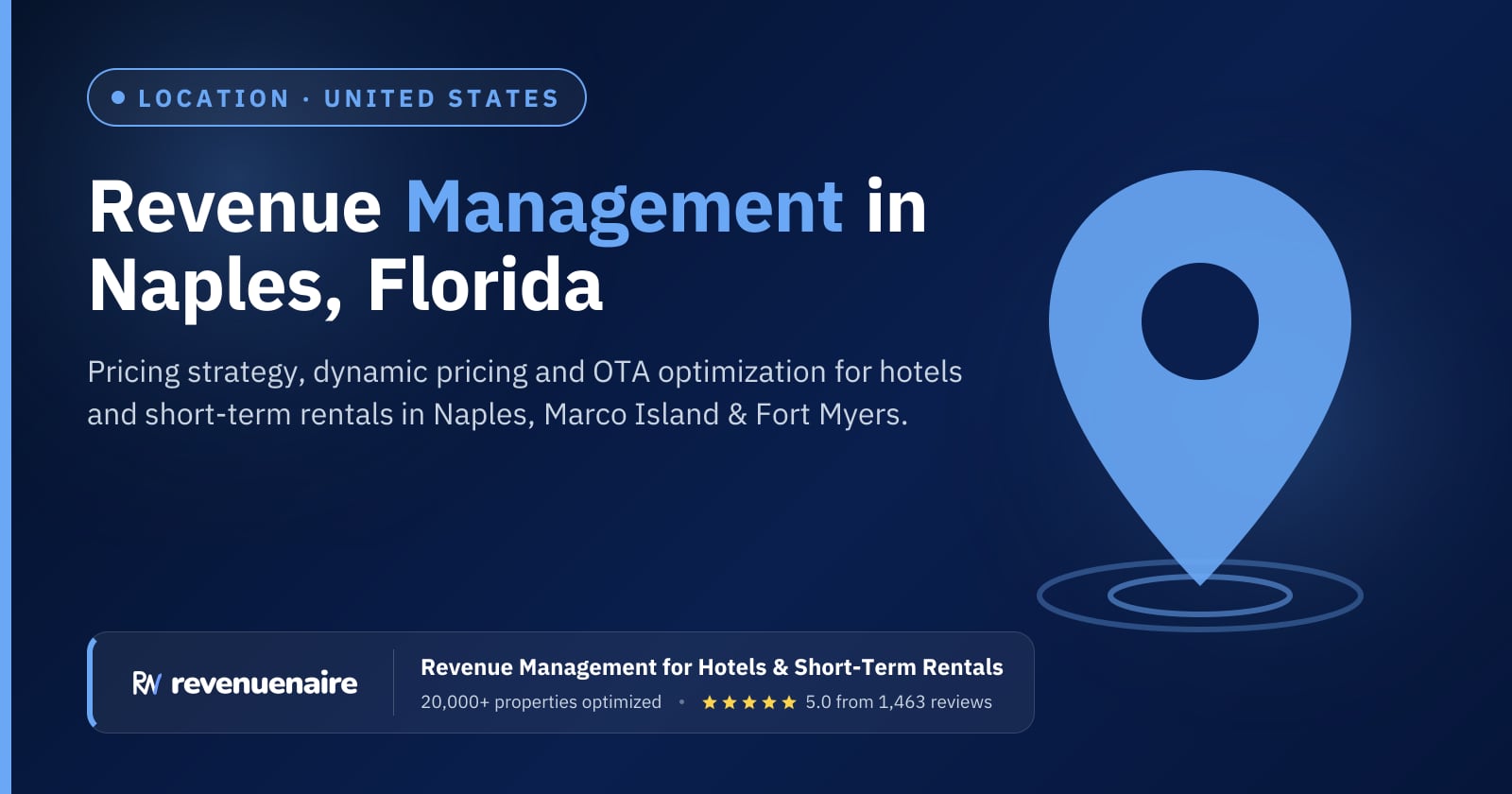 Revenue management in Naples, Marco Island & Fort Myers, United States