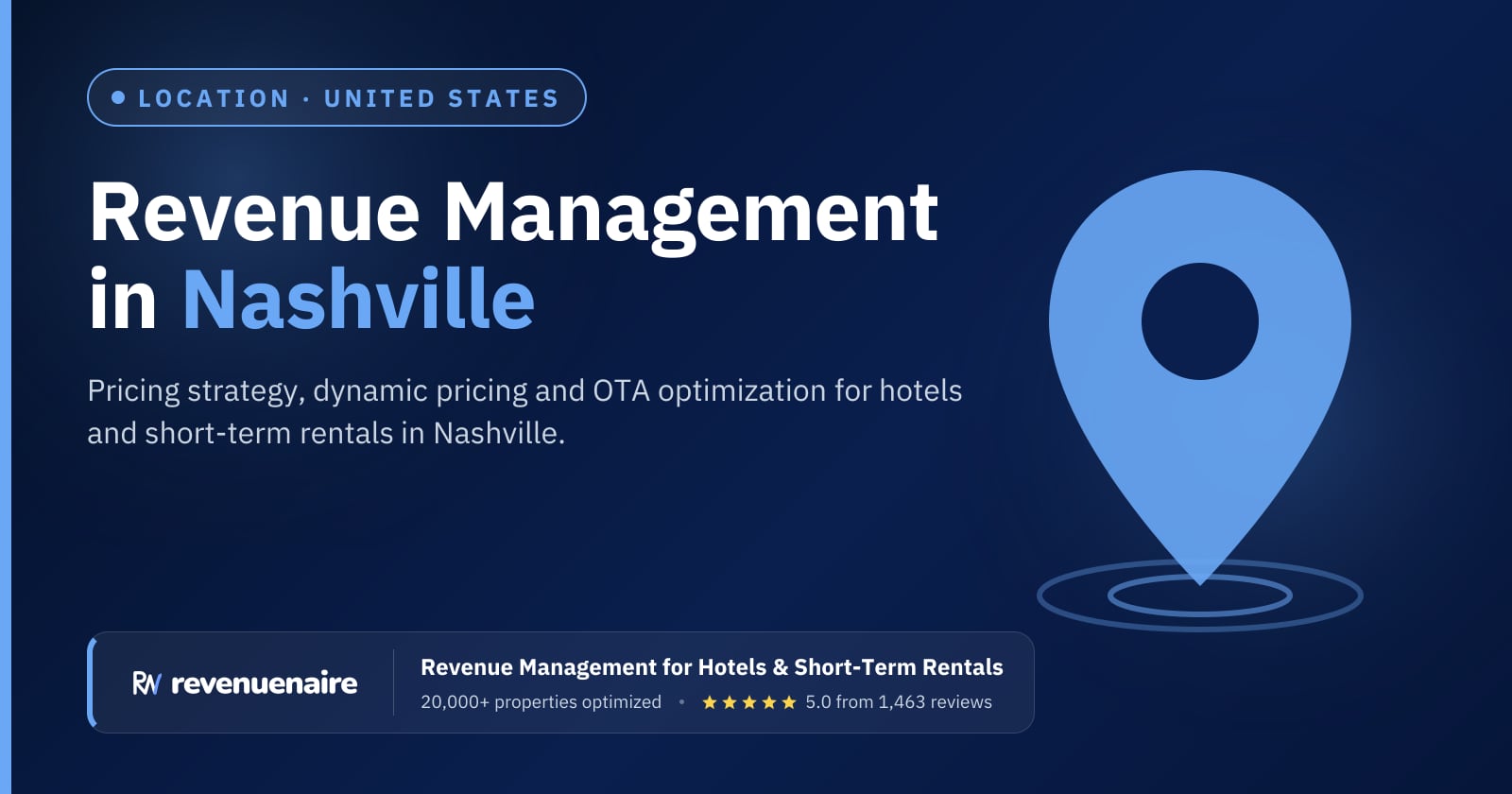 Revenue management in Nashville, United States