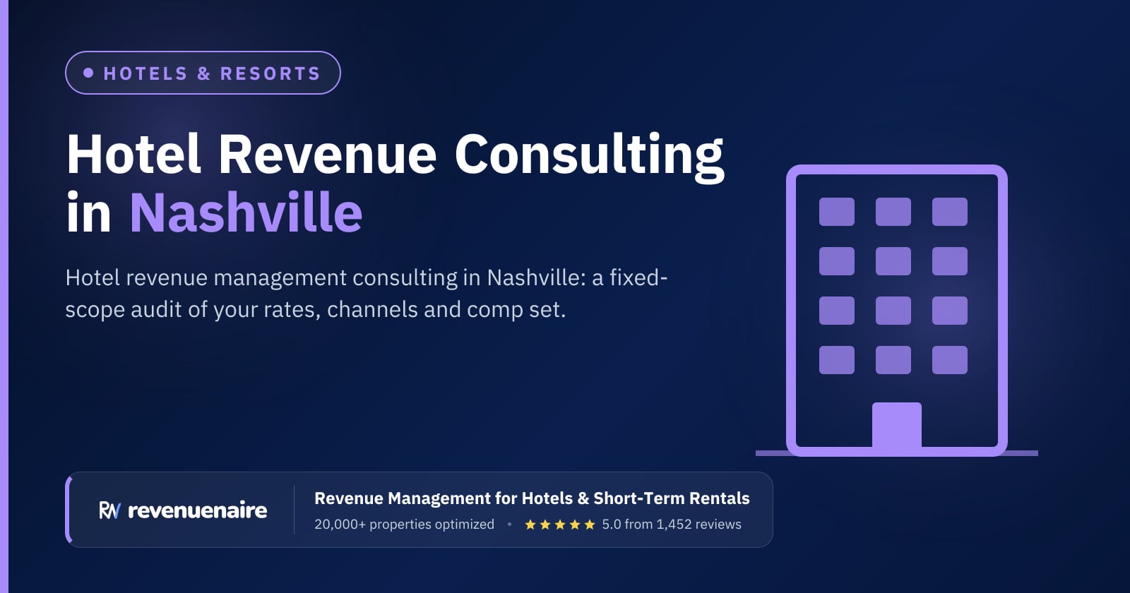 Hotel Revenue Management Consulting in Nashville, United States
