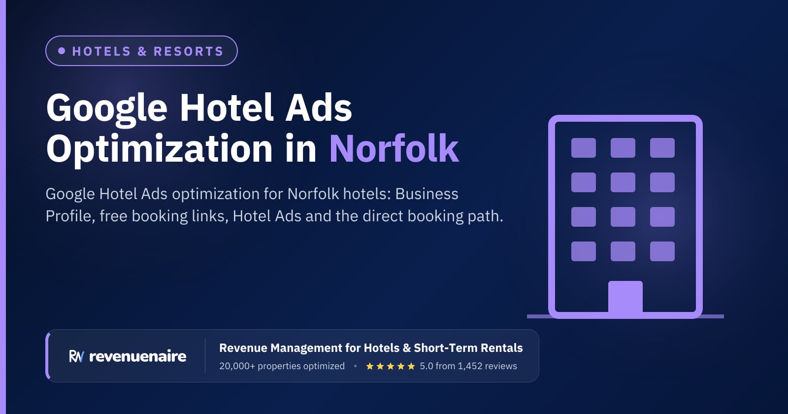 Google Hotel Ads Optimization in Norfolk & the Suffolk Coast, United Kingdom