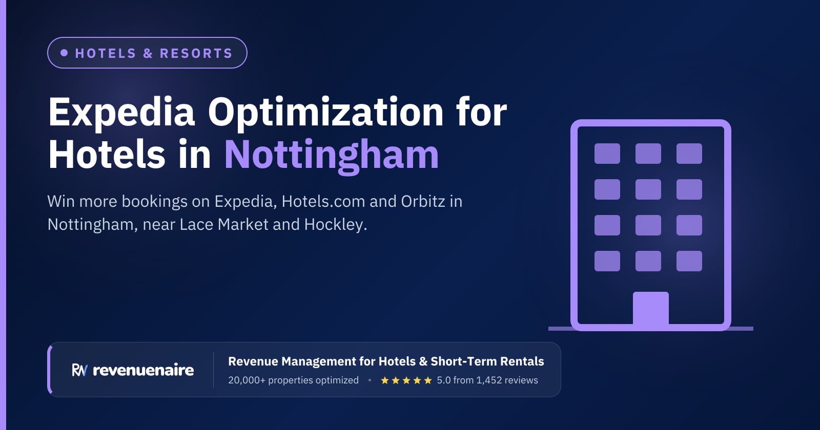 Expedia Optimization for Hotels in Nottingham, United Kingdom