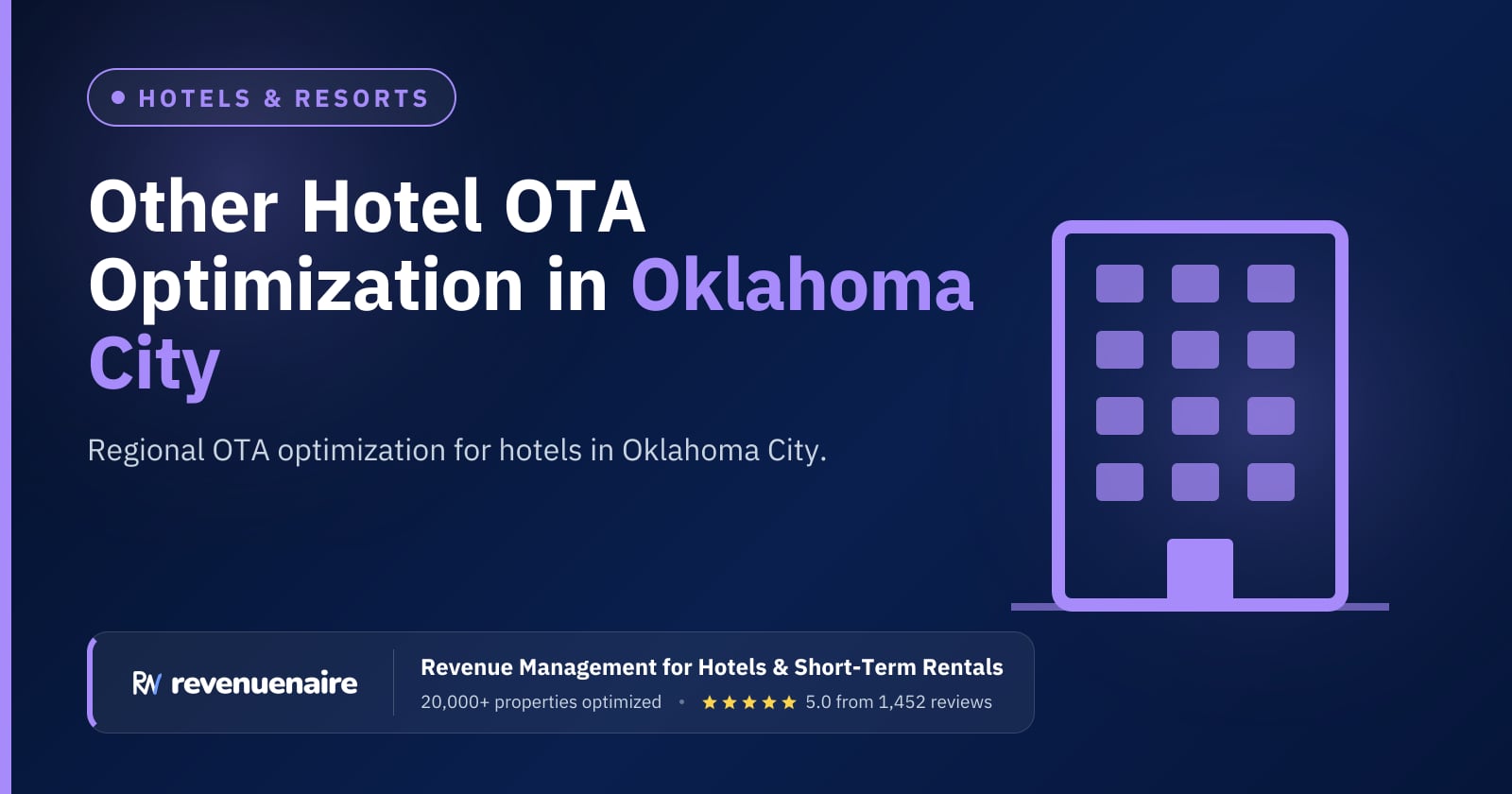 Other Hotel OTA Optimization in Oklahoma City & Broken Bow, United States