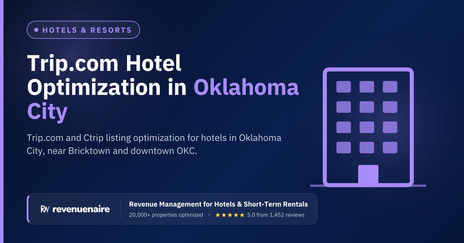 Trip.com Optimization for Hotels in Oklahoma City & Broken Bow, United States