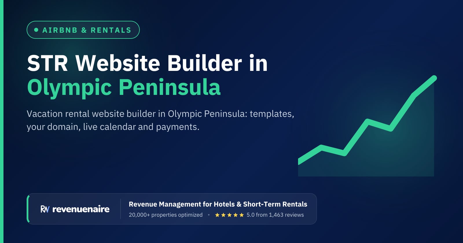 Short-Term Rental Website Builder in Olympic Peninsula & San Juan Islands, United States